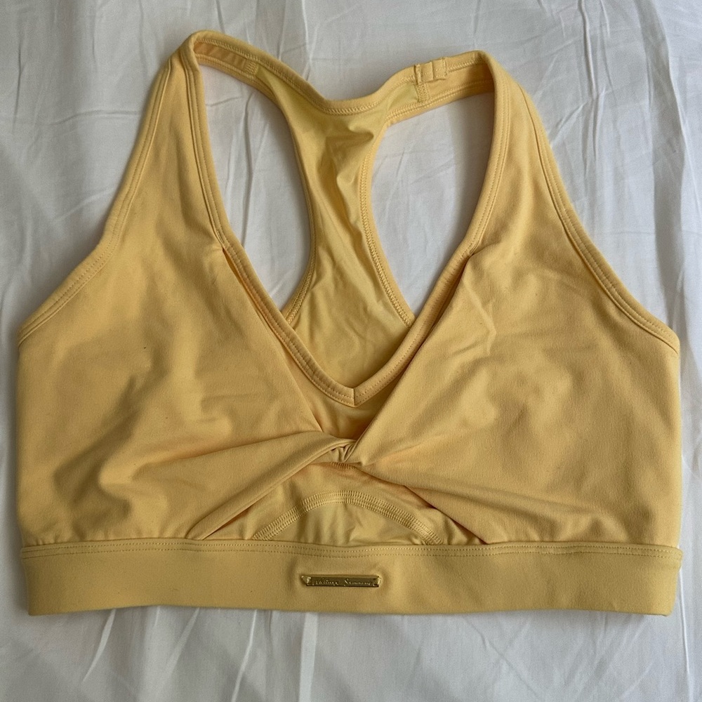 Gymshark Whitney Simmons sports bra yellow
